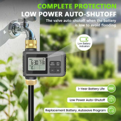 60FT Drip Irrigation System with Smart Timer for Efficient Watering