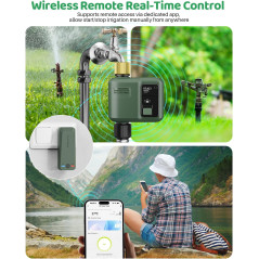 Smart WiFi Water Timer for Garden Hose – App & Voice Control, Brass Inlet