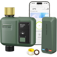 Smart WiFi Water Timer for Garden Hose – App & Voice Control, Brass Inlet