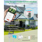 Minuteur d'arrosage WiFi pour jardin, contrôle intelligent, portée 300m, app/voix, retard pluie, laiton Minuteur d'arrosage WiFi pour jardin, contrôle intelligent, portée 300m, app/voix, retard pluie, laiton