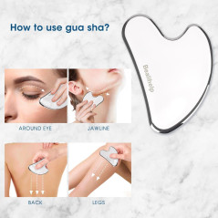 Bealihelp Roller & Gua Sha Acier Inoxydable Anti-Rides