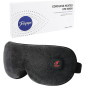 Heated Eye Mask Cordless Warm Compress for Dry Eyes Blepharitis with Rechargeable Battery, Washable Cover (Black)