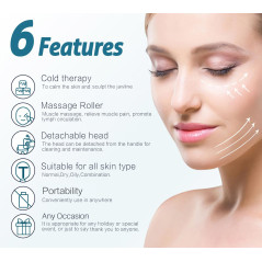ESARORA Ice Roller Visage & Yeux – Soulagement Douleur & Peau