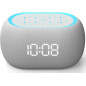 ANJANK Horloge Bruit Blanc avec Haut-Parleur Bluetooth, 21 Sons Relaxants, 7 Lumières, Minuteur, Volume réglable