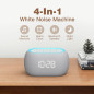 ANJANK Horloge Bruit Blanc avec Haut-Parleur Bluetooth, 21 Sons Relaxants, 7 Lumières, Minuteur, Volume réglable