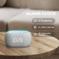 ANJANK Horloge Bruit Blanc avec Haut-Parleur Bluetooth, 21 Sons Relaxants, 7 Lumières, Minuteur, Volume réglable