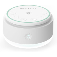 Momcozy Machine à Sons pour Bébé | Bruit Blanc Portable Rechargeable avec 20 Sons et Veilleuse Nuit