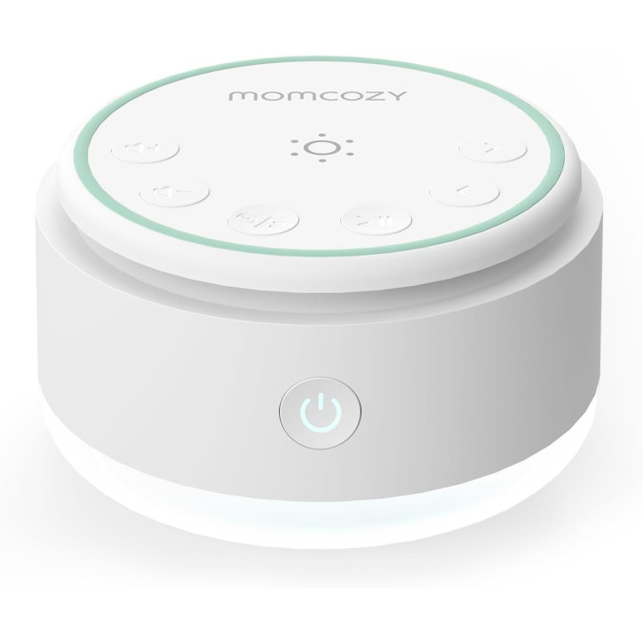 Momcozy Portable Baby Sound Machine | Rechargeable White Noise with 20 Sleep Sounds & Night Light | Travel Battery-Powered Momcozy Portable Baby Sound Machine | Rechargeable White Noise with 20 Sleep Sounds & Night Light | Travel Battery-Powered