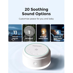 Momcozy Machine à Bruit Blanc Portable pour Bébé – Rechargeable