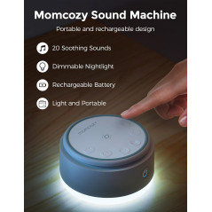 Momcozy Machine à Bruit Blanc Portable pour Bébé – Rechargeable