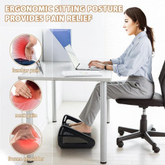 CasaZenith Adjustable Foot Rest – Six Heights Under Desk Comfort