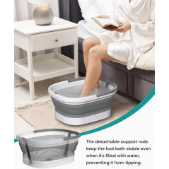 Bain de Pied Pliable Nekteck Gris – Spa et Relaxation