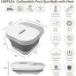 UNIFULL Collapsible Heated Foot Spa Bath with Remote Control – Portable & Easy to Use