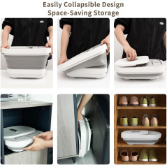 UNIFULL Collapsible Foot Spa Bath with Heat & Remote Control Features
