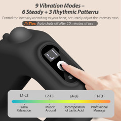 AddWin Compact Fitness Ring R10 – Full-Body Ab Machine with Massager