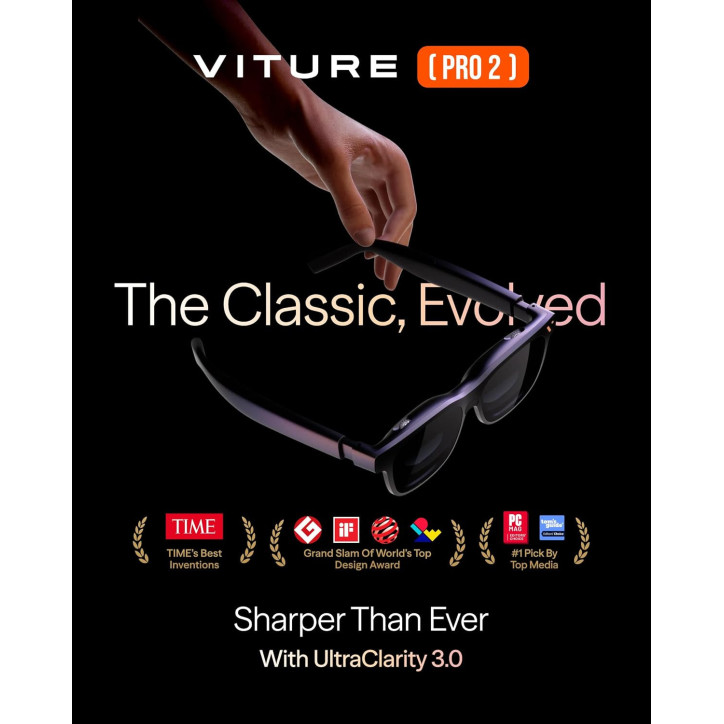 Lunettes VITURE Pro 2 XR/AR UltraClarity 3.0 Myopie -5.0D 120Hz Lunettes VITURE Pro 2 XR/AR UltraClarity 3.0 Myopie -5.0D 120Hz