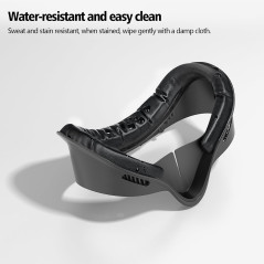 Coussin Facial Respirant en Cuir PU Anti-transpiration pour Meta/Oculus Quest 3S – Léger et Ergonomique
