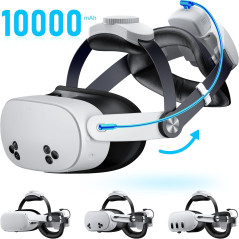 Sangle Kawaye VR avec Batterie 10000mAh pour Meta Quest 3/2
