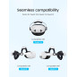 Kawaye Adjustable VR Head Strap for Meta Quest 3S/2/3 with 10000mAh Hot-Swap Battery & Dual Support Pads Kawaye Adjustable VR Head Strap for Meta Quest 3S/2/3 with 10000mAh Hot-Swap Battery & Dual Support Pads