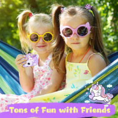 Appareil Photo Licorne Violet pour Enfants 3-8 Ans