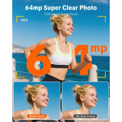 Appareil Photo Numérique 4K W & O avec Écran Tactile Pour Enfants