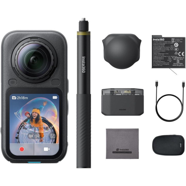 Insta360 X6 Essentials Bundle - Caméra 360° 8K avec capteurs 1/1.1'' intégrés Insta360 X6 Essentials Bundle - Caméra 360° 8K avec capteurs 1/1.1'' intégrés