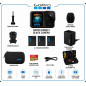 GoPro HERO13 Black Camera Bundle with 3 Enduro Batteries, Dual Charger, 64GB SD, 5.3K HDR, 27MP, Waterproof