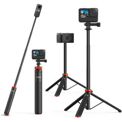UURig Telescopic Selfie Stick with Tripod for GoPro & Insta360 Cameras