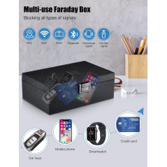 Faraday Box Antivol RFID Protège 15 Clés - Signal Bloqué