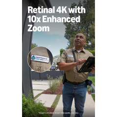 Ring Wired Doorbell 4K Pro (Newest Model) - Retinal 4K, Wide-Angle Video, 10x Zoom, Night Vision, Deep Silver