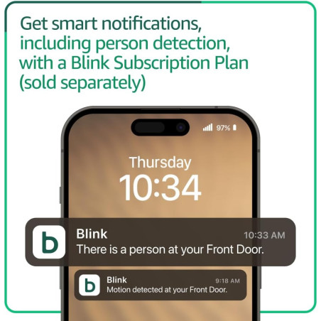 Blink Video Doorbell + Outdoor 4 Wireless Security Camera System, HD View, 2-Year Battery, Sync Module Core Included