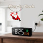 Netzu Horloge Digitale 3-en-1 Compacte et Multifonction pour Salon, Réveil Petit et Pratique Netzu Horloge Digitale 3-en-1 Compacte et Multifonction pour Salon, Réveil Petit et Pratique