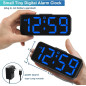 Peakeep Small Digital Alarm Clock for Bedroom with Large Numbers & Battery Backup