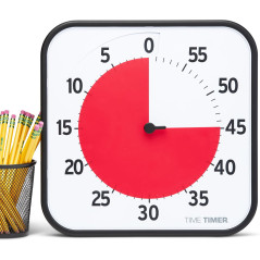 Timer Visuel 12 60 Min pour Enfants, Magnétique et Effaçable