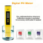 Testeur de pH numérique portable précis ±0,01, pré-calibré, pour eau potable, piscine, aquarium (jaune) Testeur de pH numérique portable précis ±0,01, pré-calibré, pour eau potable, piscine, aquarium (jaune)