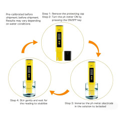 Testeur pH Digital Portable ±0.01 Précis pour Eau & Aquarium