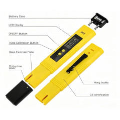 Testeur pH Digital Portable ±0.01 Précis pour Eau & Aquarium