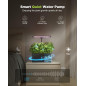 URUQ 8-Pod Hydroponic Growing System with LED Grow Light – Black