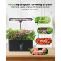 Système de culture hydroponique URUQ 8 Pods avec éclairage LED - Noir Système de culture hydroponique URUQ 8 Pods avec éclairage LED - Noir