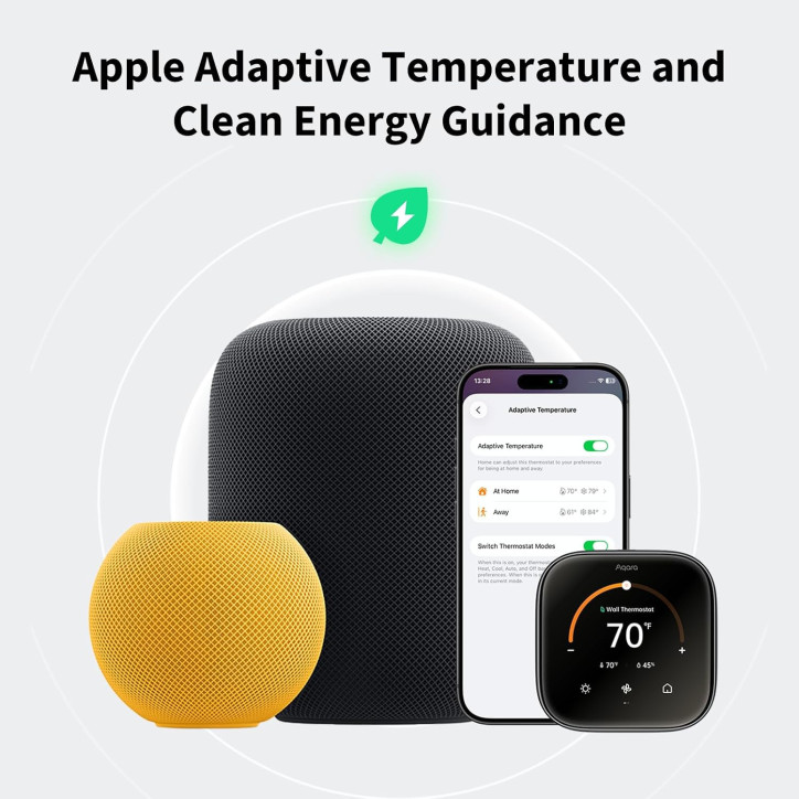 Thermostat Intelligent Aqara W200 avec Température Adaptative Apple - Contrôle Précis et Connecté Thermostat Intelligent Aqara W200 avec Température Adaptative Apple - Contrôle Précis et Connecté