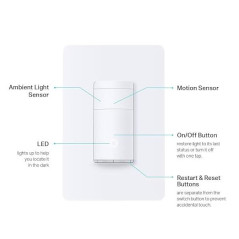 Interrupteur Détecteur Mouvement Kasa Smart Wi-Fi KS200MP2