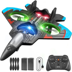 Avion RC 4DRC V32 avec Lumière et Figures 360° - Jouet Parfait