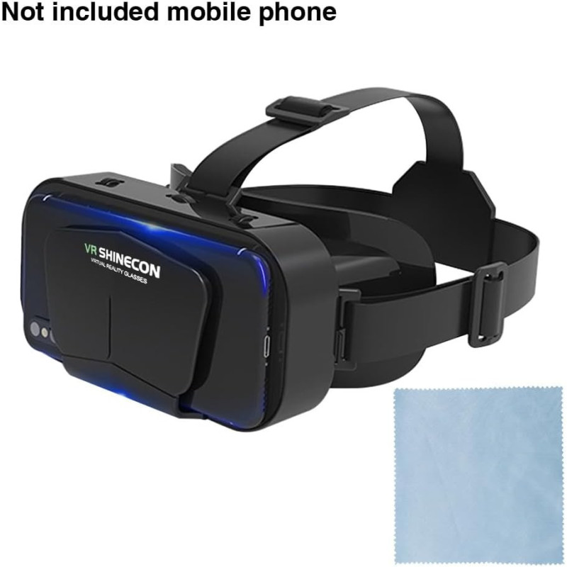 3D VR Glasses for 4.5-7 Phones | 360° Panorama, Anti Blue Light
