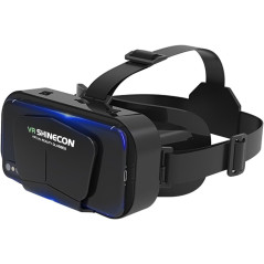 3D VR Glasses Headset for 4.5-7 Phones, 360° Panorama, Large Screen, Adjustable Pupil Distance, Anti-Blue Light
