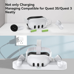 Smatree Charging Dock for Meta Quest 3S & Quest 3 – Fast & Convenient