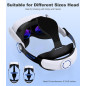Sangle Réglable Confort pour Meta Quest 3S/3/2, Support Léger et Réducteur de Pression pour Casque VR Sangle Réglable Confort pour Meta Quest 3S/3/2, Support Léger et Réducteur de Pression pour Casque VR