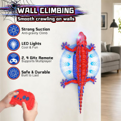 Robot Télécommandé Gecko Escalade Rechargeable pour Enfants