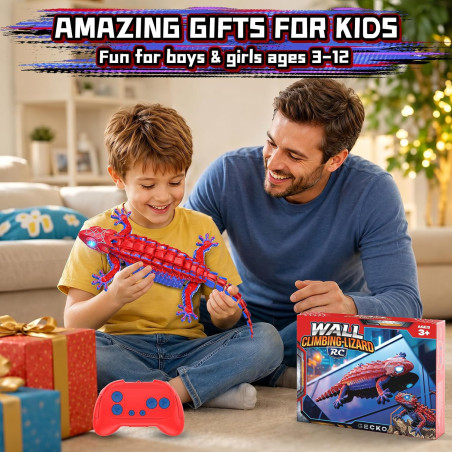 RC Wall Climbing Gecko – Rechargeable Remote Control Robot Toy for Kids