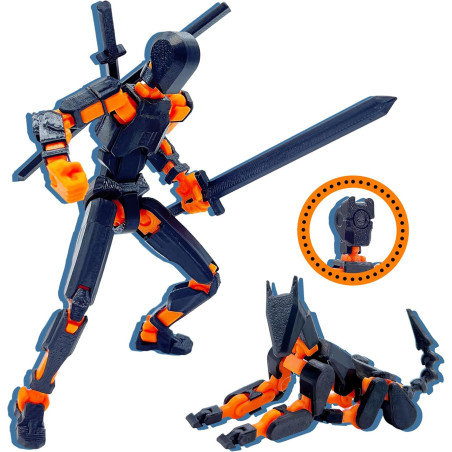 Uodofy T13 Titan 3D Action Figures - Upgraded Movable Robot Toy Set