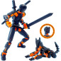 Uodofy T13 Robot Titan 3D Figurines Posables - Ensemble de 3 Jouets Articulés Noir/Orange Uodofy T13 Robot Titan 3D Figurines Posables - Ensemble de 3 Jouets Articulés Noir/Orange